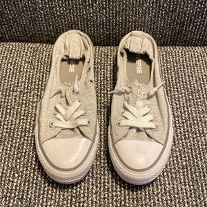 Women's Light Grey Slip on Converse